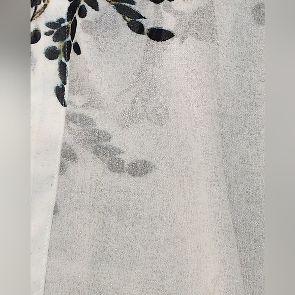 Just Cavalli Patterned Sheer Sparkly V Neck Tunic Size Xlarge. New with tags - Picture 5 of 10
